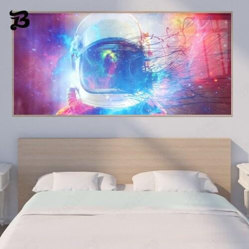 Canvas Painting Wall Art Abstract Astronaut Graffiti Art Home Decoration Canvas Posters and Prints for Living Room Bedroom Decor
