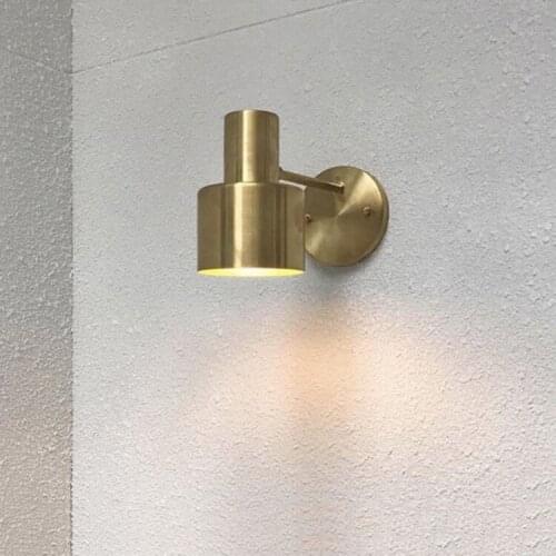 Wall lamp Retro Loft Indoor Industry All copper Simple The study Bar Personality Hotel Led Bedside lamp