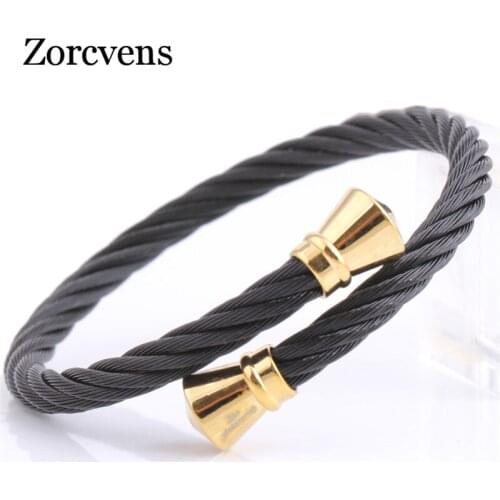 Modyle 2020 New Fashion Stretch cable mesh Chain Bracelets Bangles for women Stainless Steel Jewelry