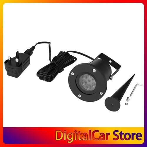 Holiday Decoration Waterproof Outdoor Indoor Moving Snow Laser Projector Lamps Snowflake LED Stage Light