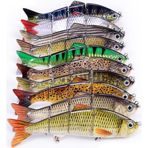 Big Fishing Lures Hard Jointed Bait Sinking Swimbait Wobblers Pike bass Lure Fishing Bait 12/15/25cm Multi Segments Crankbait