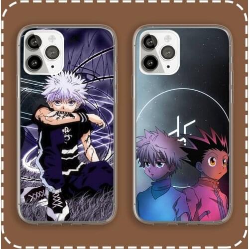 Anime Hunter x Hunters Phone Case Transparent for iPhone 6 7 8 11 12 s mini pro X XS XR MAX Plus cover funda shell