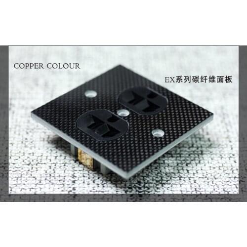 Copper Colour/ Copper Color Ex126-lase Advanced Carbon Fiber Panel Phosphor Bronze American Standard Socket Wall Plug