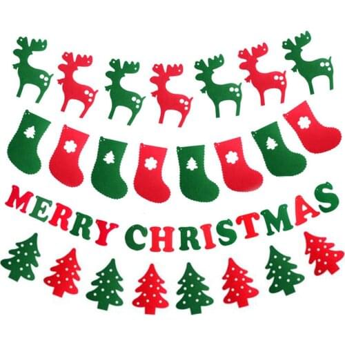 Christmas Banner Garland Merry Christmas Decor for Home Navidad Noel 2020 Christmas Ornaments Xmas Decor New Year 2