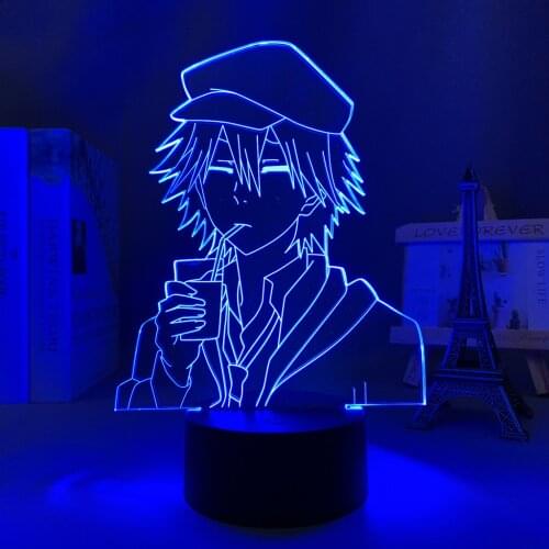 Anime Led Light Bungo Stray Dogs Ranpo for Bedroom Decoration Nightlight Birthday Gift Room Decor Table 3d Lamp Bungo Stray Dogs