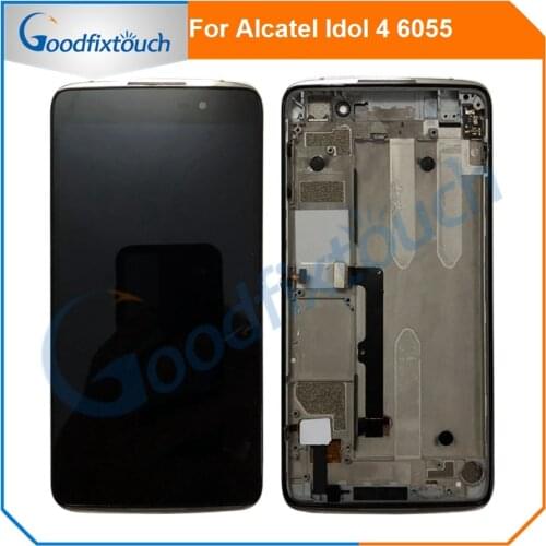 LCD Screen For Alcatel Idol 4 6055 6055B 6055U 6055I 6055H 6055Y LCD Display Touch Screen Panel Digitizer Assembly With Frame