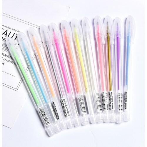 1PC Colorful Pen Highlighter Fluorescent Marker Candy Color Student Multicolor Hand Note Pen For School Poster
