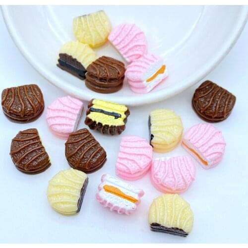 10/20Pcs New Cute Mini Mixed Sandwich Cake Flat back Resin Cabochons Scrapbooking DIY Jewelry Craft Decoration Accessorie K87