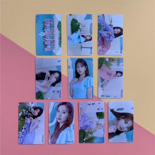 10pcs/set Kpop IZONE Photo card stickers photo album Oneiric Diary photocard stickers