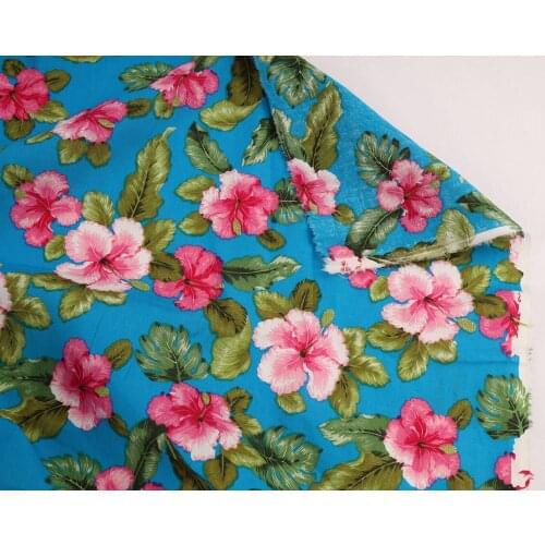 100% cotton Poplin fabric flower printed summer clothing making Fabric Dress Sewing DIY Craft
