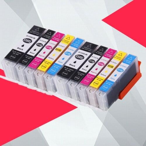 10PK pgi550 pgi-550 cli-551 ink cartridge for canon PGI550 CLI551 PIXMA IP7250 MG5450 MX925 MG5550 MG6450 MG5650 MG6650 MX725