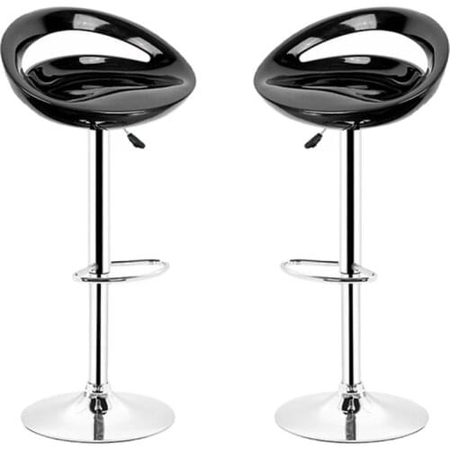 2pcs/pair Bar Chairs Bar Stools Bar Furniture Adjustable Gas Lift Bar Chair ABS Plastic Seat Green Modern Living Room Chairs HWC