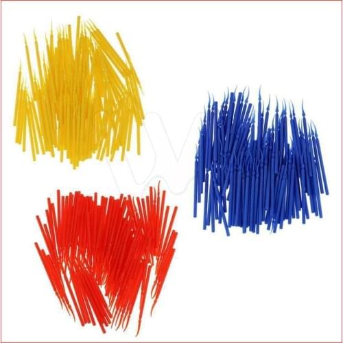 3 Sizes 100Pcs/bag Dental Poly Plastic Wedges Integrated Interdental Long