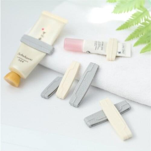 3 Pcs Multipurpose Squeeze Ease Tube Squeezer Toothpaste Clip Random Color