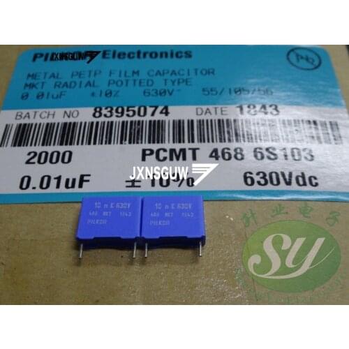 50PCS Original PILKOR MKT468 103/630V P10MM film audio coupling capacitor MKT 468 0.01uf/630v pcmt468 10nf 103 630vdc
