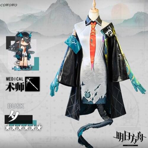 Anime! Arknights Dusk Caster RHODE ISLAND Game Suit Gorgeous Dress Uniform Cosplay Costume Halloween Party Outfit Women 2021 NEW