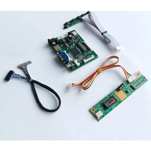 For LP133X7/LP133X8 2AV+VGA+Keyboard LVDS 20pins 1024*768 notebook panel 13.3" 1CCFL LCD display controller drive board kit