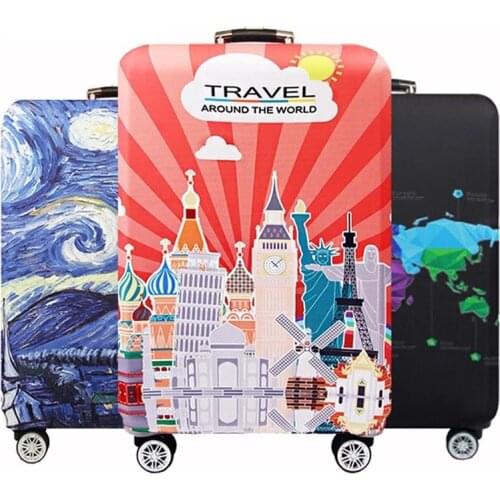 Travel Accessories Thicken Trolley Luggage Protective Cover Animal Pattern 18-32inch Travel Baggage Elastic Suitcase Case Covers