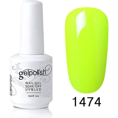 Elite99 15ml Gel Nail Polish Fluorescent Color DIY Nail Art Manicure Gel For Nails Gellak Semi-permanent UV Varnish Gel Polish