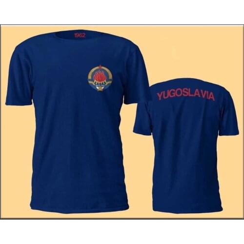 Yugoslavia T-Shirt Soccer Footballer 1962 Very Rare Cotton Geek Family New Mens Navy Summer Casuals Slim Hip Hop Tops Shirts