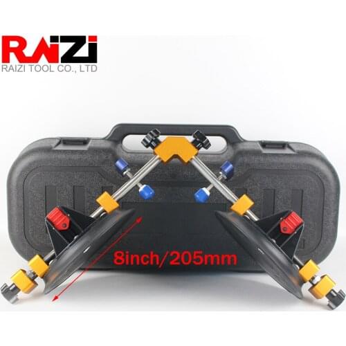 Raizi 8 inch 90 degree Stone Seam Setter with Professional Box Waterfall Marble Granite Countertop Stone Slab Installation Tool