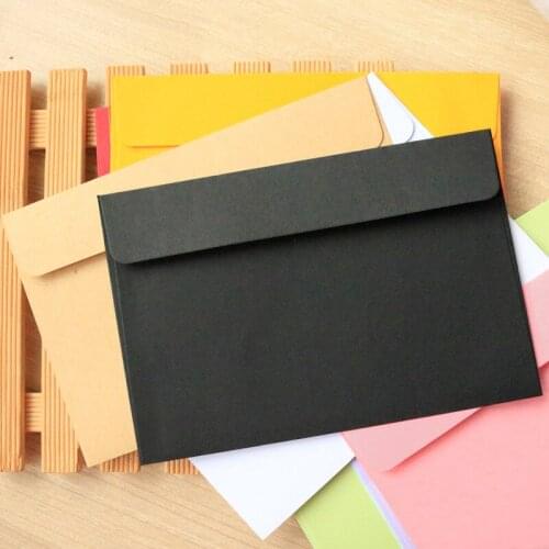 Letter Envelopes Postcard Package Solid Color Kraft Paper Envelope for Wedding Party Invitations Letters Greeting Cards Vintage