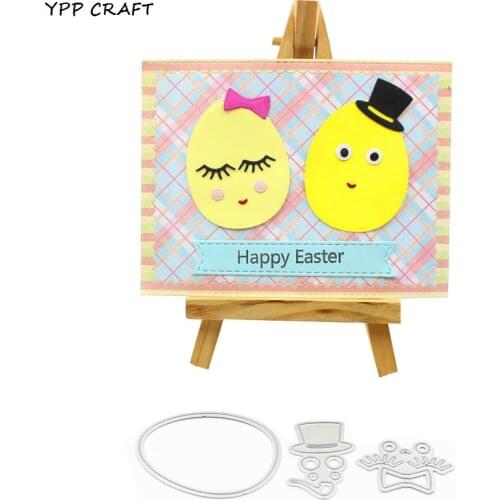 YPP CRAFT Easter Egg Metal Cutting Dies Stencils for DIY Scrapbooking/photo album Decorative Embossing DIY Paper Cards