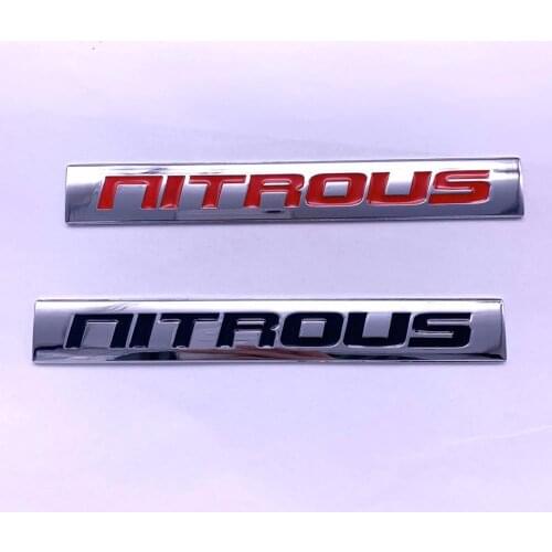 Car racing Stickers NOS NITROUS Oxide Systems stickers Tuning Racing 3D Metal Decals motocross racing for drag racing