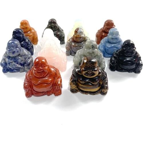 Wholesale natural hand carved 2 inch Buddha carved animals
