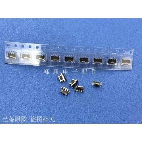 Original New 100% side press button switch 2.9*2.2*4.5 SMD 3pin small button light touch switch sinking plate with bracket