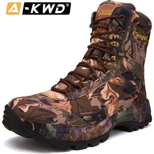 2019 Autumn Breathable Genuine Leather Waterproof Boots Men Arbeitsschuhe Lace-up Military Boots Outdoor Man Shoe work shoes men