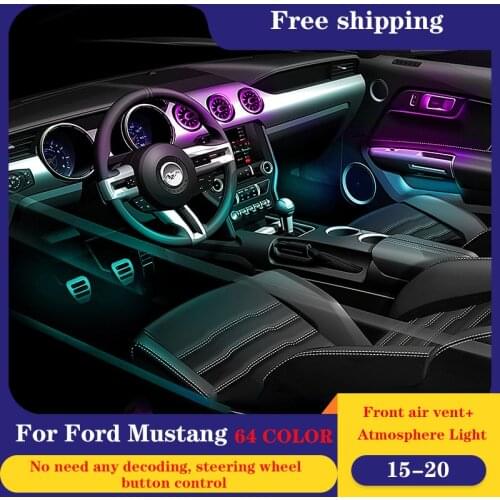 LED Color Shift Ambient Interior Light for Ford Mustang 2015-2020 Atmosphere Lamp for Ford Mondeo 2019-2020 Atmosphere Lamp