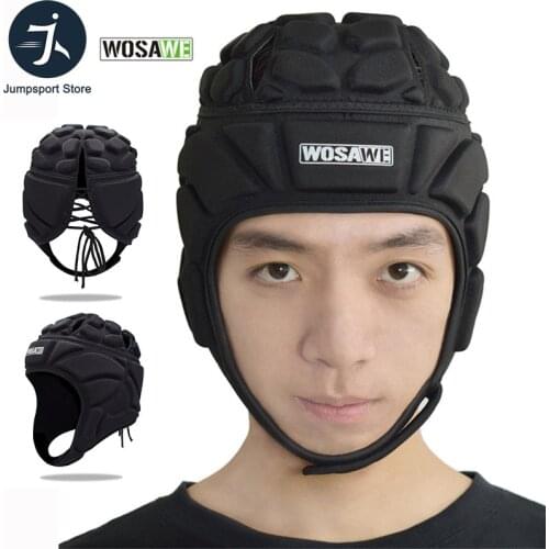 WOSAWE Bicycle Mtb Protection Helmet Sports Football Soccer Goalkeeper Rugby Cap Head Guard Cycling Caps Motorcycle Skating Hat
