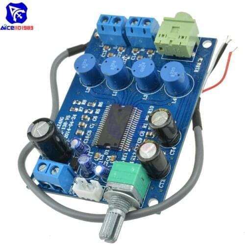 YDA138-E Audio Amplifier DC 12V Digital Amplifier 10W+10W Dual Channel Digital Audio Board with Rotary Potentiometer for YAMAHA