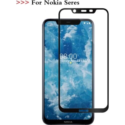 Full Cover Screen Protectors For Nokia 2.1 3.1 5.1 6.1 7.1 Tempered Glass For Nokia 7 plus X5 X6 Protective Film 2 3 5 6 7 2018