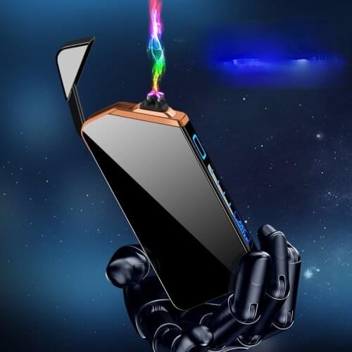 Dual Arc Lighter USB Charging Cigarette Lighter Smoke Accesoires Gadgets for Men Technology Regalos Para Hombre Originales