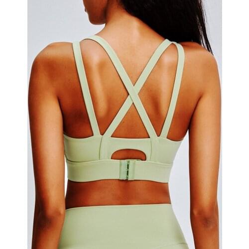 Women Sports Bra Yoga Shirt Running Vest Sleep Wear Underwear Padded Bras Crop Sports Top Sportswear Wireless Push Up Brassiere