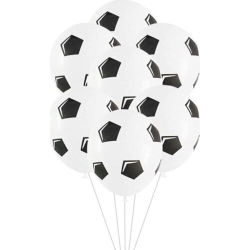 20pcs Football Soccer Balloons Football Theme Party Latex Foil Helium Air Ballon Boys Birthday Games Toys Event Party Supplies