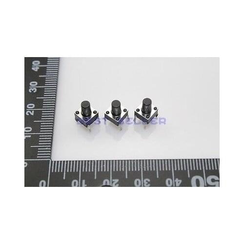 200pcs Tact Switch Push Button 6*6*8.5 6mm*6mm*8.5mm H8.5mm Through Hole SPST-NO
