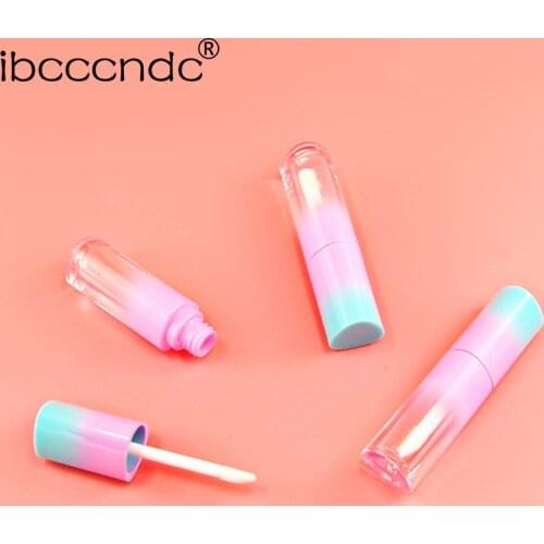 4Ml Lip Gloss Tubes Empty Lip Glaze Bottle DIY Lip Gloss Container Refillable Empty Bottles DIY Gradient Pink Lip Gloss Tube