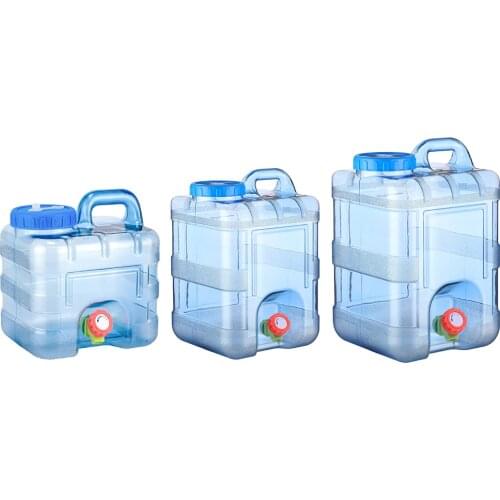 7.5/10/15L Portable Outdoor Water Bucket Barrel Camping Picnic Hiking Car Driving Water Tank Container with Fauce