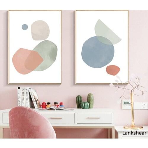 Abstract Shape Poster Geometric Wall Art Canvas Print Minimalist Painting Nordic Decoration Picture Scandinavian Home Decor