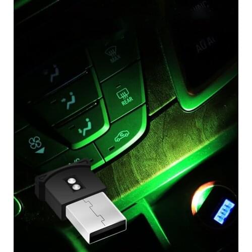 USB Car Light Button Control LED Decorative Lamp For Skoda Superb Octavia A5 2 Fabia Rapid Yeti Citroen C4 C5 C3 Grand Picasso