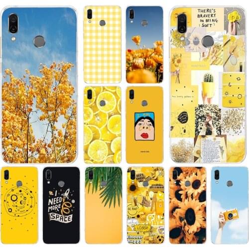 51AS Its infinite in yellow Soft Silicone Tpu Cover phone Case for huawei Honor 8 8a Prime 8s 8x 8 9 9x 9 lite 10 10i 10 lite