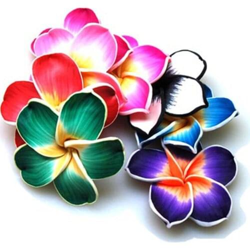 Miasol Handmade Polymer Clay Flower 55mm Flower Charm Pendants Beads For Diy Bracelets Necklaces Jewelry Making Supplies