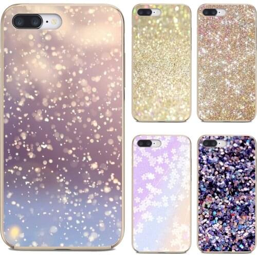 For Samsung Galaxy A9 A8 Star Lite A3 A5 A7 A6 Plus 2018 2015 2016 2017 Silver-Glitter-Sparkle Silicone Phone Shell Case