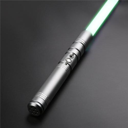 CIELTAN Upgrade Duel Lightssaber With 78cm Balde 6 Set Sounfonts RGB 12 Colors Change Lock Up Flash On Clash Laser Toys