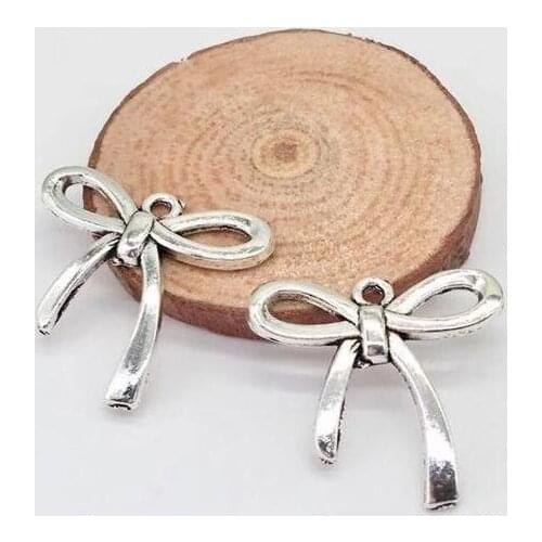 Fashion 15 pcs zinc alloy bow charms fit DIY handmade necklace earring bracelet charms Jewelry Making