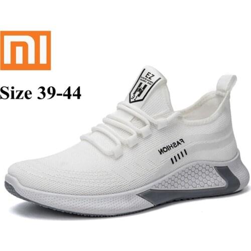 Xiaomi Men Sneakers Outdoor Walking Shoes Mesh Breathable Sport Running Shoes Low Top Soft Casual Sneakers Size 39-44