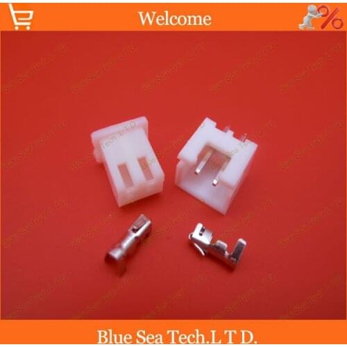 Sample,50 sets 2 Pin Connector leads Heade 2.54mm XH-2P connector Kits for PCB/Automotive/electronic circuit ect.Free Shipping